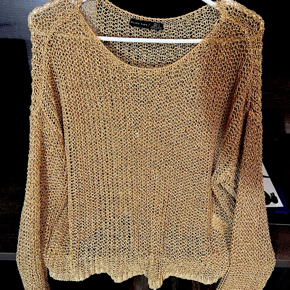 Black Tape chain link style sweater.